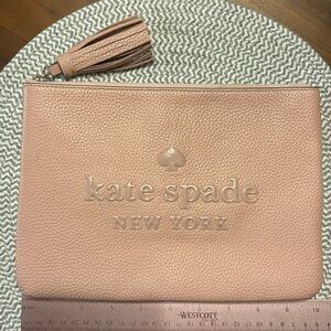 Kate Spade Logo Pink Large Tassel Pouch